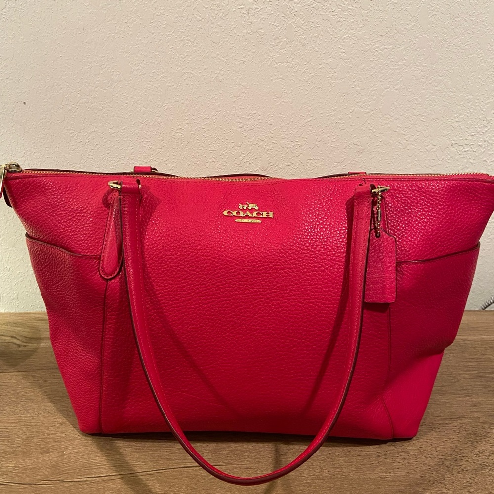 Pink coach purse